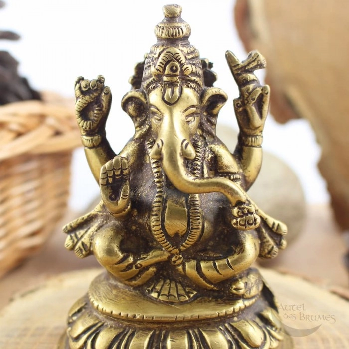 Ganesh statuette artisanale - Modèle moyen