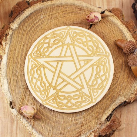 Pentacle support en bois Pentacle support en bois