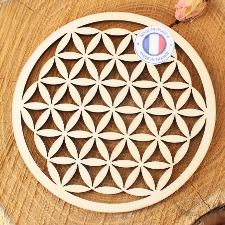 Fleur de vie disque en bois Fleur de vie disque en bois