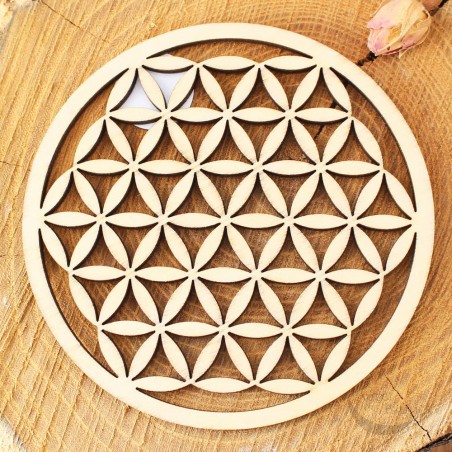 Fleur de vie support en bois Fleur de vie support en bois