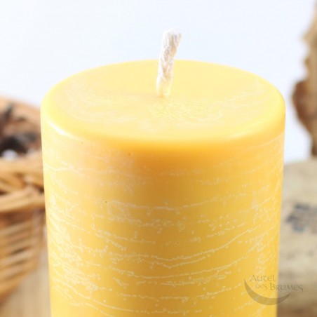 Bougie pilier jaune Bougie pilier jaune