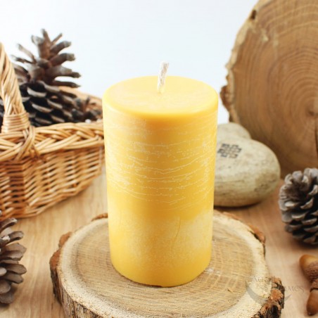 Bougie pilier jaune Bougie pilier jaune