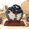 Tranche d'agate sur socle Tranche d'agate sur socle