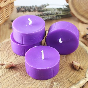 Bougie chauffe-plat violette