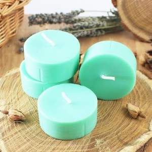 Bougie chauffe-plat vert clair