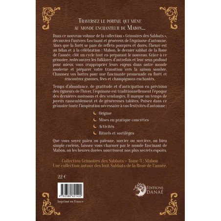 Mabon quatrième de couverture du livre de la collection Grimoires des sabbats de Ketty Orain-Ferella