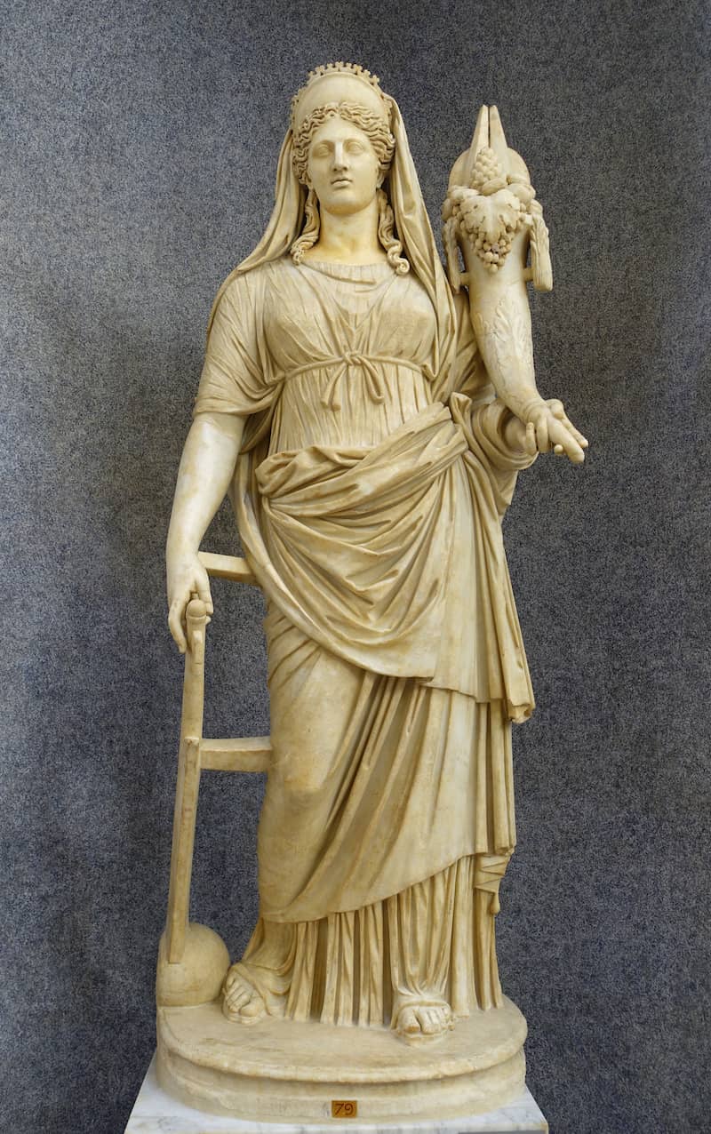 Statue de la déesse Fortuna au musée du Vatican