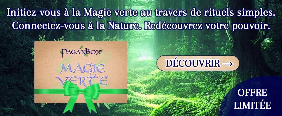 Box sorcière PaganBox Magie verte pour faire des rituels de magie verte et se connecter à la Nature