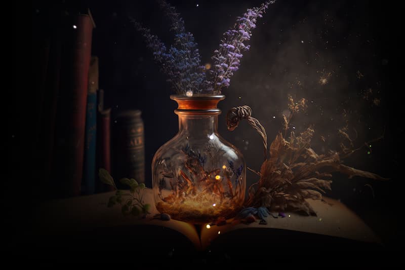 Potion magique et magie des plantes