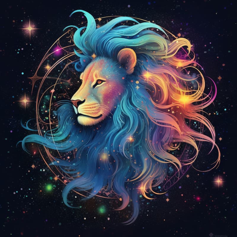 Signe astrologique du Lion pour la pleine lune du mois de février 2025